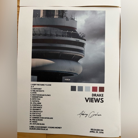 Drake Album Cover Canvas Posters - Picture 5 of 7